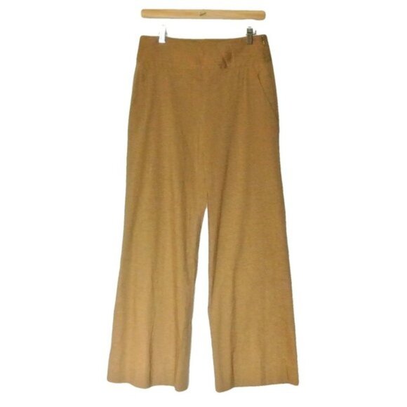 Donna Karan Collection Brown Linen Stretch Pants 4 - Picture 2 of 16